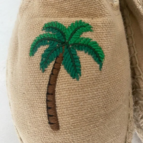 Soludos Palm Tree Smoking Slippers in Safari Embroidered Espadrilles, si… - Picture 14 of 14